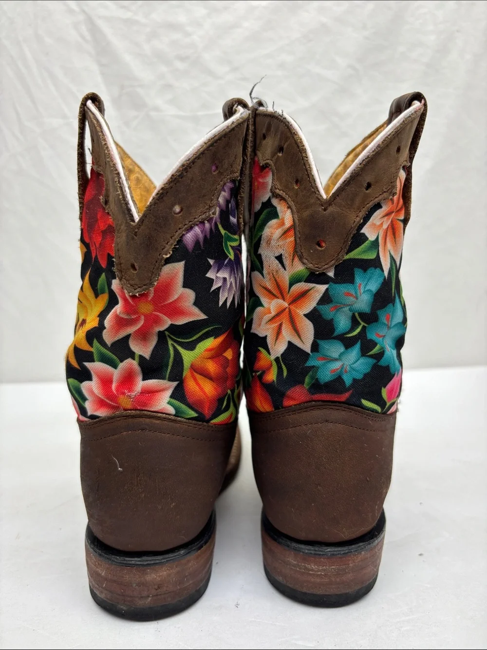 Double R western floral boots, size 8.5 toddler girl